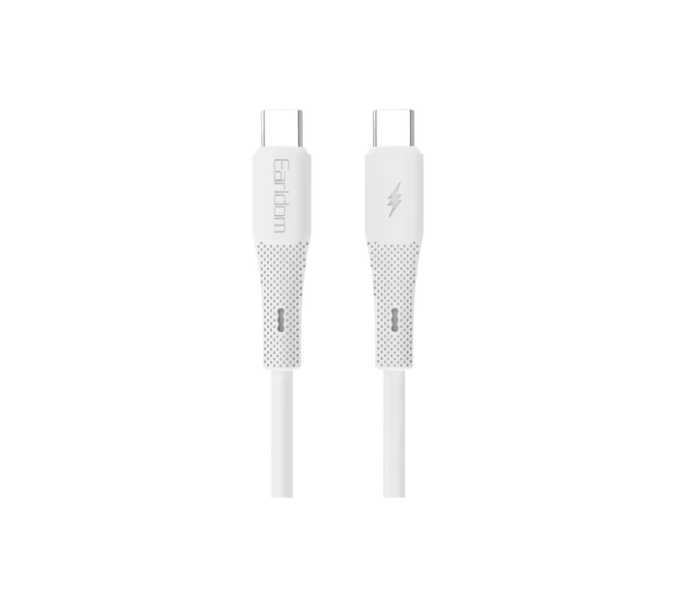 Earldom EC-185CC 1M 60W Type-C to Type-C Hızlı Şarj Kablosu - Beyaz