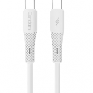 Earldom EC-185CC 1M 60W Type-C to Type-C Hızlı Şarj Kablosu - Beyaz
