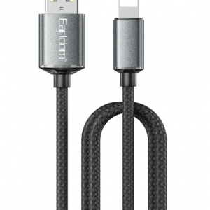 Earldom EC-200L 2m 3A USB To Lightning Hızlı Şarj Kablosu - Siyah
