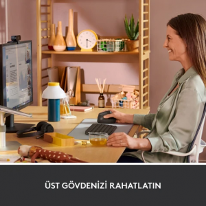 Logitech Lift Sessiz Kablosuz Ergonomik Dikey Mouse - Siyah